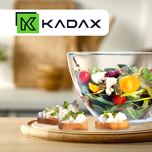 Glasschüssel KADAX Salatschüssel, ovale Glasschale, 17 cm
