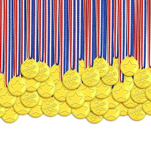 Goldmedaillen Anjing Medaillen für Kinder, 100 Stück Gewinner