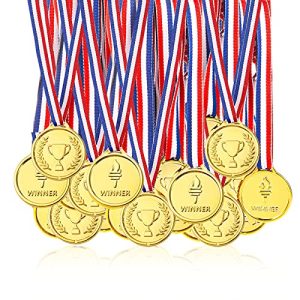 Goldmedaillen Pllieay 100 Stücke Gold Medaillen Kunststoff