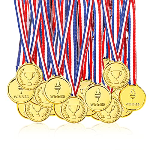 Die beste goldmedaillen pllieay 100 stuecke gold medaillen kunststoff Bestsleller kaufen
