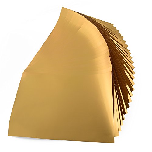 Goldpapier ewtshop 25 Blatt Metallic Papier, Goldfolienpapier