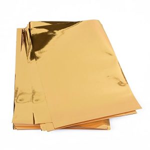 Goldpapier ewtshop 25 Blatt Metallic Papier, Goldfolienpapier