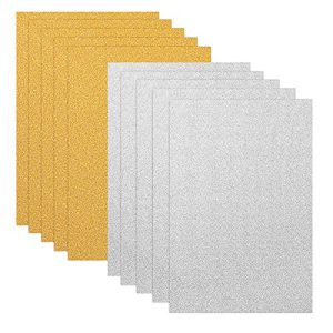 Goldpapier ULTNICE 10pcs Glitter Cardstock Papier Schein A4