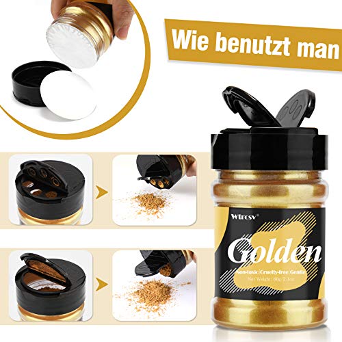 Goldpulver Wtrcsv Epoxidharz Farbe metallic, Seifenfarbe 60g