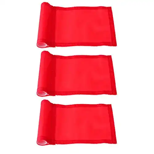 Golffahne Perfeclan 3 Golf Flag Fahne Flagge Putter Traine, rot