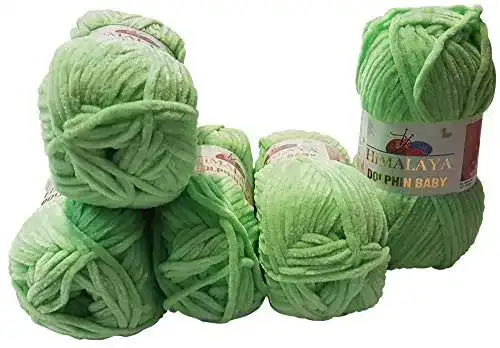 Grüne Wolle Himalaya 5 x 100 Gramm Dolphin, Babywolle, 500 G