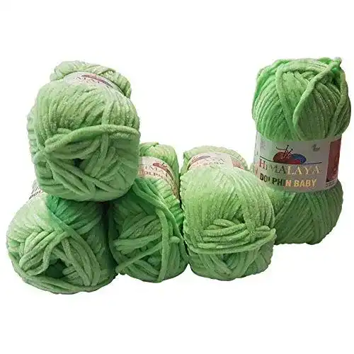 Grüne Wolle Himalaya 5 x 100 Gramm Dolphin, Babywolle, 500 G