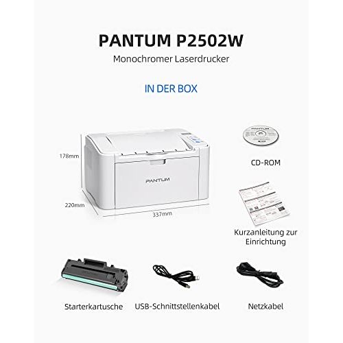 Günstiger Laserdrucker Pantum P2502W Laserdrucker, Monolaser