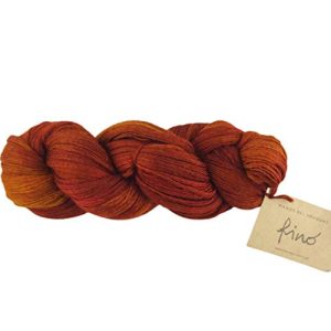 Handgefärbte Wolle Manos del Uruguay Silk Blend Fino 6362 Rust