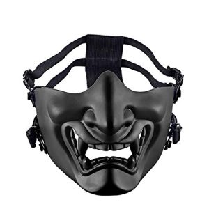 Hannya-Maske AOUTACC Airsoft Halbgesichtsmasken, Evil Demon