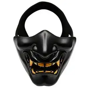 Hannya-Maske AOUTACC Airsoft Halbgesichtsmasken, Kabuki