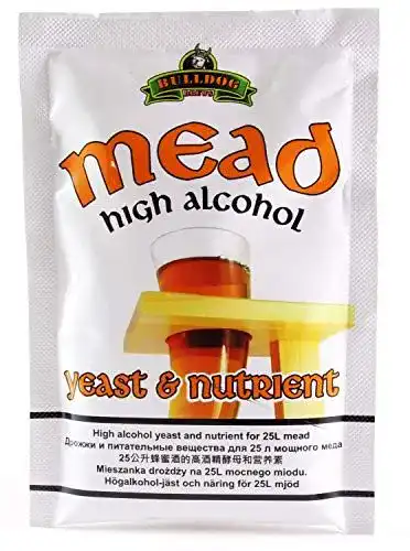 Hefenährsalz Bulldog Trocken Methefe + 28g/25L Honigwein Hefe