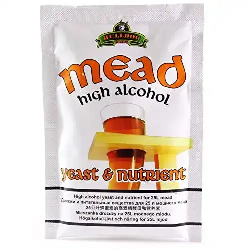 Hefenährsalz Bulldog Trocken Methefe + 28g/25L Honigwein Hefe