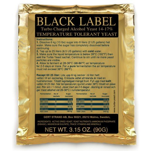 Hefenährsalz Prestige Turbohefe Black Label 14% reintönig