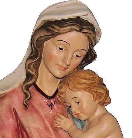 Heiligenfigur Motivationsgeschenke Mutter Gottes mit Jesukind