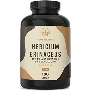 Hericium TRUE NATURE Lions Mane, 30:1 Extrakt, 180 Kapseln