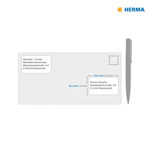 Herma-Etiketten HERMA 5074 Adressaufkleber DIN A4 ablösbar