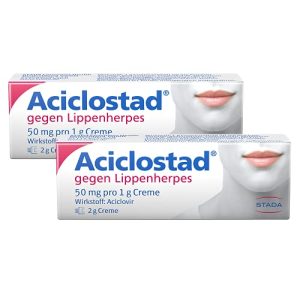 Herpes-Mittel STADA Aciclostad Creme gegen Lippenherpes 2 x