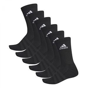 Herrensocken schwarz adidas 6 Paar Cushion Crew Socken, Black, L