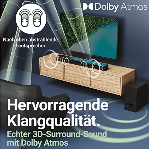 High-End-Soundbar MAJORITY Sierra 2.1.2 Dolby Atmos Soundbar