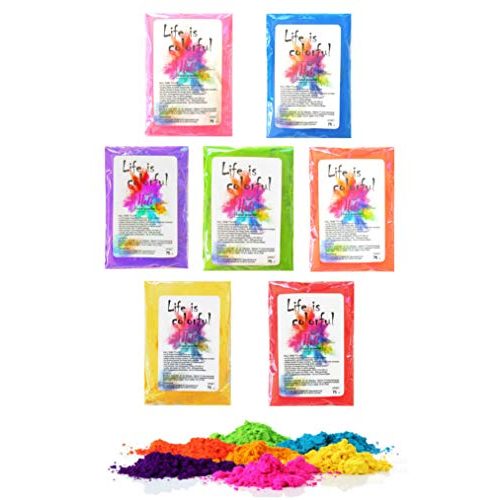 Holi-Farben h2i 5 x Holi Color Powder Holi Farb Pulver 5 Farben