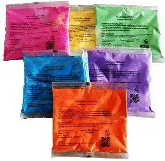 Holi-Farben Pabo Holi Gulal Pulver Holi Pulver 5er Set