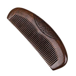 Wooden comb LONTG made of sandalwood width 17cm hair comb