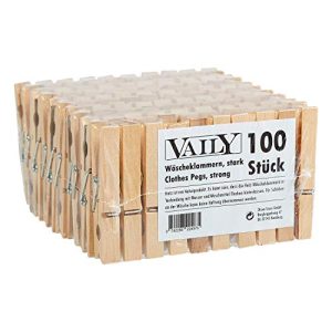 Holzklammern Vaily Wäscheklammern 100 Stück