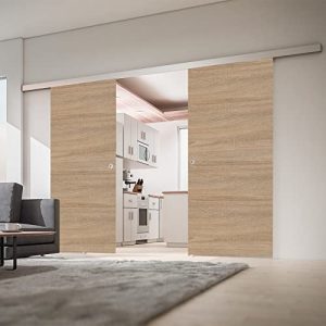 Holzschiebetür inova Doppel-Tür Holz-Schiebetür 2-Flügelig