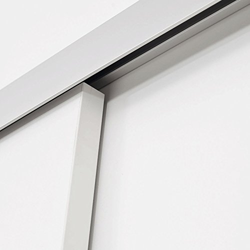 Holzschiebetür inova weiße Design 880 x 2035 mm Aluminium