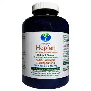 Hopfenblüten VitalLeben HOPFEN Pur (Humulus Lupulus) Kapseln
