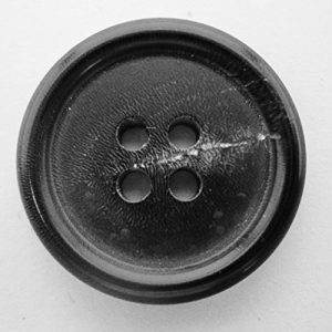 Hornknopf LÜNA Knöpfe ECHT Horn schwarz 28 mm, 6 Stück