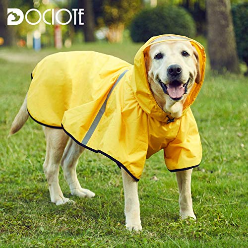 Hunde-Regenmantel Dociote, mit Kapuze & Kragenloch