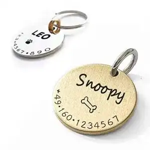 Hundemarke LoveYourPet mit Gravur, Dog Tag personalisiert