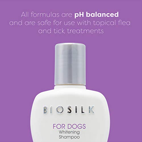 Hundeshampoo (weißes Fell) BioSilk for Dogs pflegend, 355ml