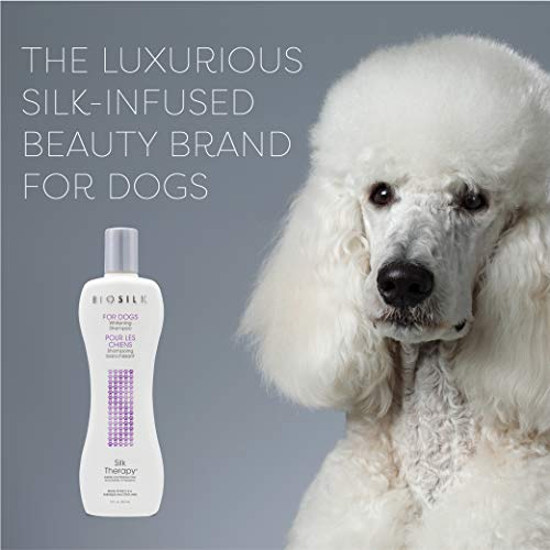Hundeshampoo (weißes Fell) BioSilk for Dogs pflegend, 355ml