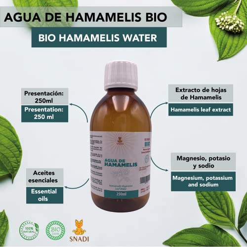 Hydrolate Snadi 250 ml Gesichtspflege Hamameliswasser BIO