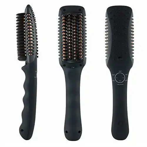 Ikoo-Bürste ikoo E-Styler Pro Ionen-Glättbürste 2in1 schwarz