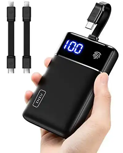 Iniu-Powerbank INIU Powerbank, 3 Kabel & Touch-LED-Display