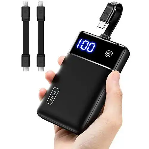 Iniu-Powerbank INIU Powerbank, 3 Kabel & Touch-LED-Display