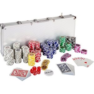 Jetons GAMES PLANET Ultimate Pokerset mit 500 Laserchips