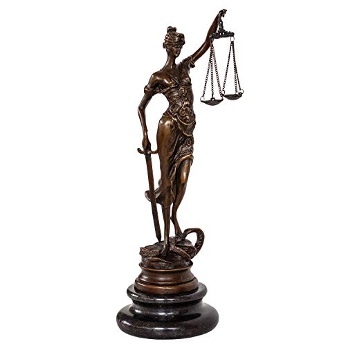 Die beste justitia statue aubaho bronzeskulptur justitia justizia bronzefigur Bestsleller kaufen