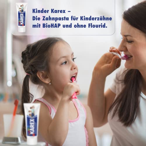 Kinderzahnpasta ohne Fluorid Karex Kinder Zahnpasta, 2 x 50 ml
