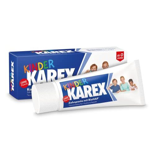 Kinderzahnpasta ohne Fluorid Karex Kinder Zahnpasta, 2 x 50 ml