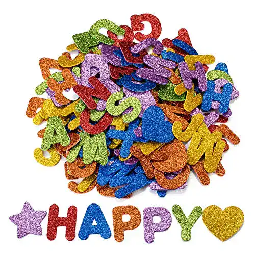 Klebebuchstaben Oumezon 168 Stück Moosgummi Buchstaben