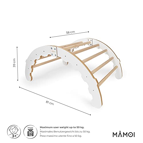 Kletterbogen MAMOI ® Klettergerüst Indoor für Kinder, Holz