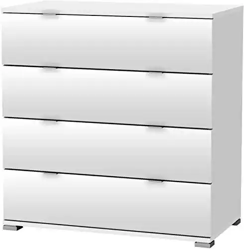 Kommode Weiß habeig KOMMODE Perfect 221, 4 Schubladen
