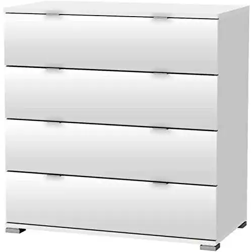 Kommode Weiß habeig KOMMODE Perfect 221, 4 Schubladen