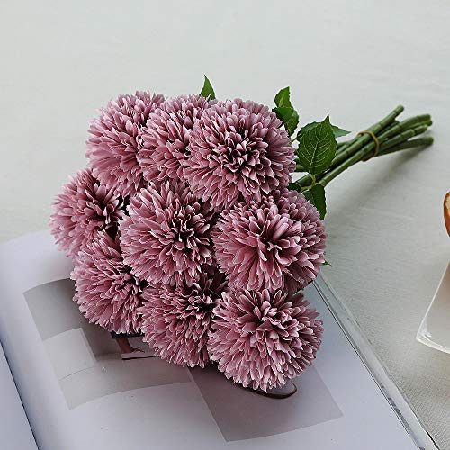 Kunstblumen Tifuly Künstliche Hortensie Blumen, 11 Zoll Seide