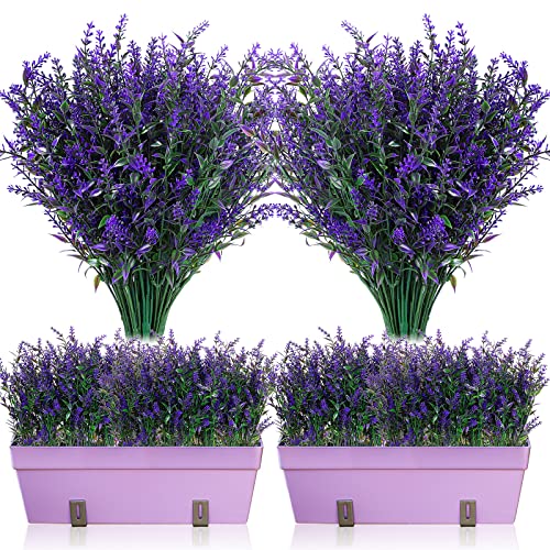 Kunstblumen WILLBOND 12 Stück Künstliche Lavendelbüsche
